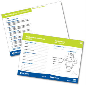 Dental Record Card – Cat (Supplied As 250 Cards)