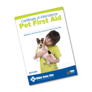 Pet First Aid Certificate (Supplied As 20 Certificates)