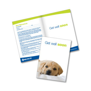 Get Well Soon Cards – Dog (Supplied As 200s)
