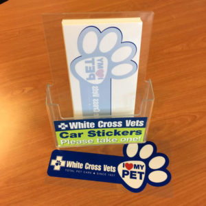 Car Sticker Holder – With Sticker (Each)