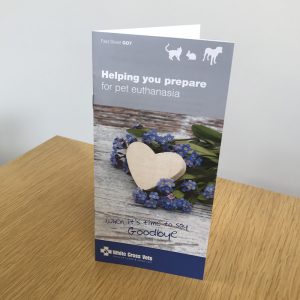Helping You Prepare For Pet Euthanasia Leaflets (G07) (Supplied As 50 Leaflets)
