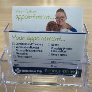 Appointment Cards – (Supplied As 5,000 Cards)