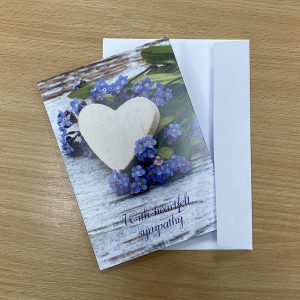 Sympathy Cards – Forget-Me-Not (Supplied As 250 Cards And Envelopes)
